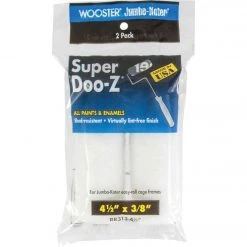Wooster Jumbo-Koter Super Doo-Z 4-1/2 In. X 3/8 In. Mini Woven Fabric Roller Cover (2-Pack)