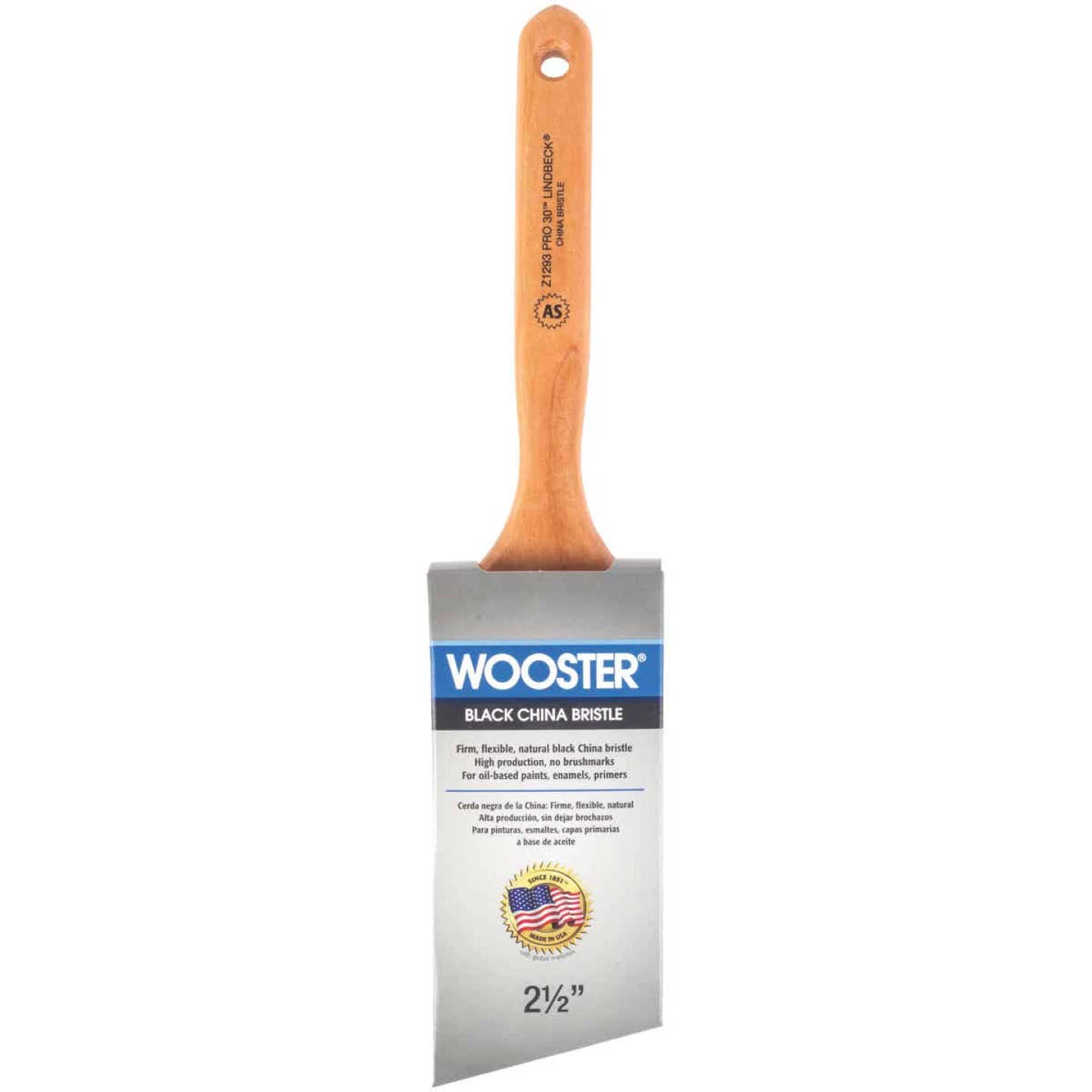 Wooster Pro 30 Lindbeck 2-1/2 In. Angle Sash Paint Brush 3 Wooster Pro 30 Lindbeck 2-1/2 In. Angle Sash Paint Brush