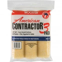 Wooster American Contractor 9 In. X 3/8 In. Knit Fabric Roller Cover (3-Pack)