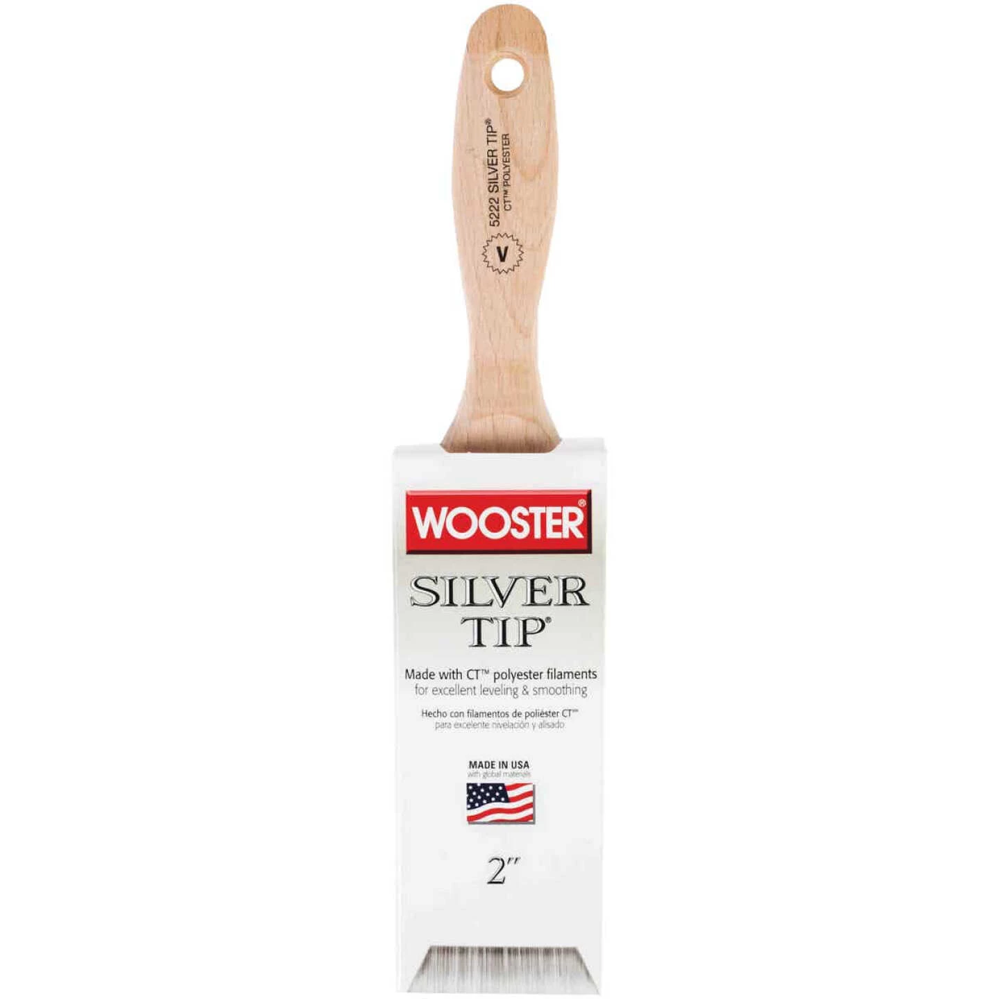 Wooster SILVER TIP 2 In. Flat Varnish And Paint Brush 3 Wooster SILVER TIP 2 In. Flat Varnish And Paint Brush