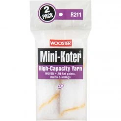 Wooster Mini-Koter 4 In. Poly Yarn Woven Roller Cover (2-Pack)