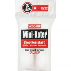 Wooster Mini-Koter 4 In. X 3/8 In. Shed Resistant Roller Cover (2-Pack)