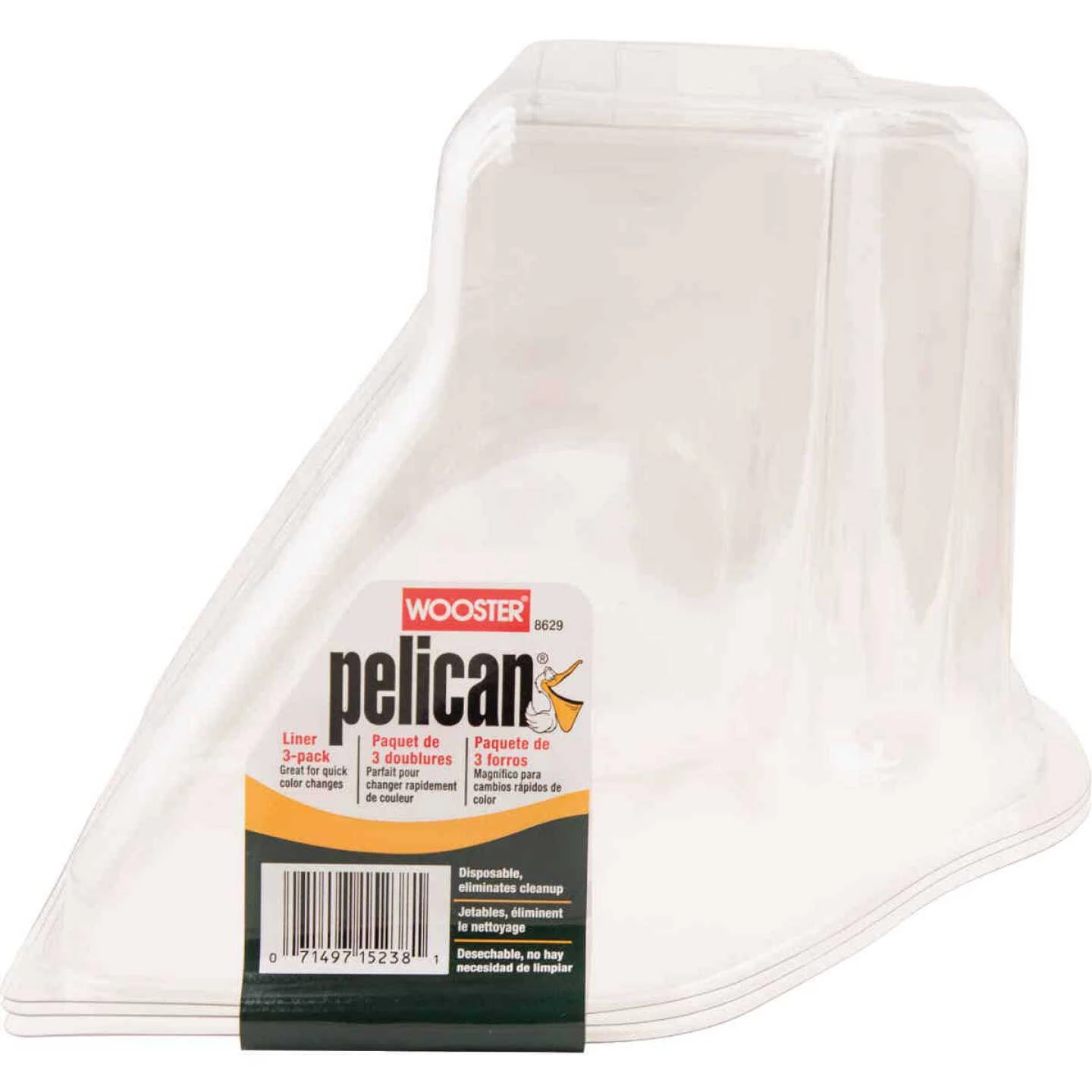 Wooster Pelican 1 Qt. Clear Plastic Paint Pail Liner (3-Pack) 2 Wooster Pelican 1 Qt. Clear Plastic Paint Pail Liner (3-Pack)