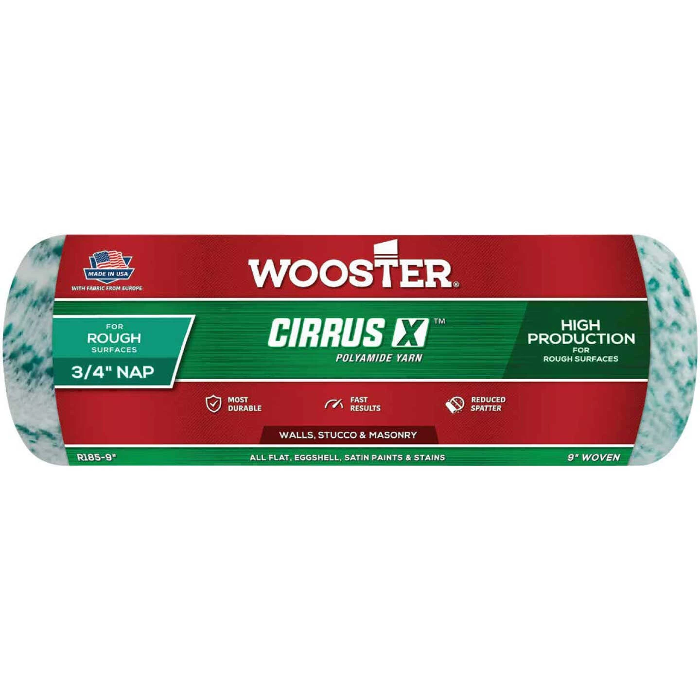 Wooster Cirrus 9 In. X 3/4 In. Woven Fabric Roller Cover 3 Wooster Cirrus 9 In. X 3/4 In. Woven Fabric Roller Cover