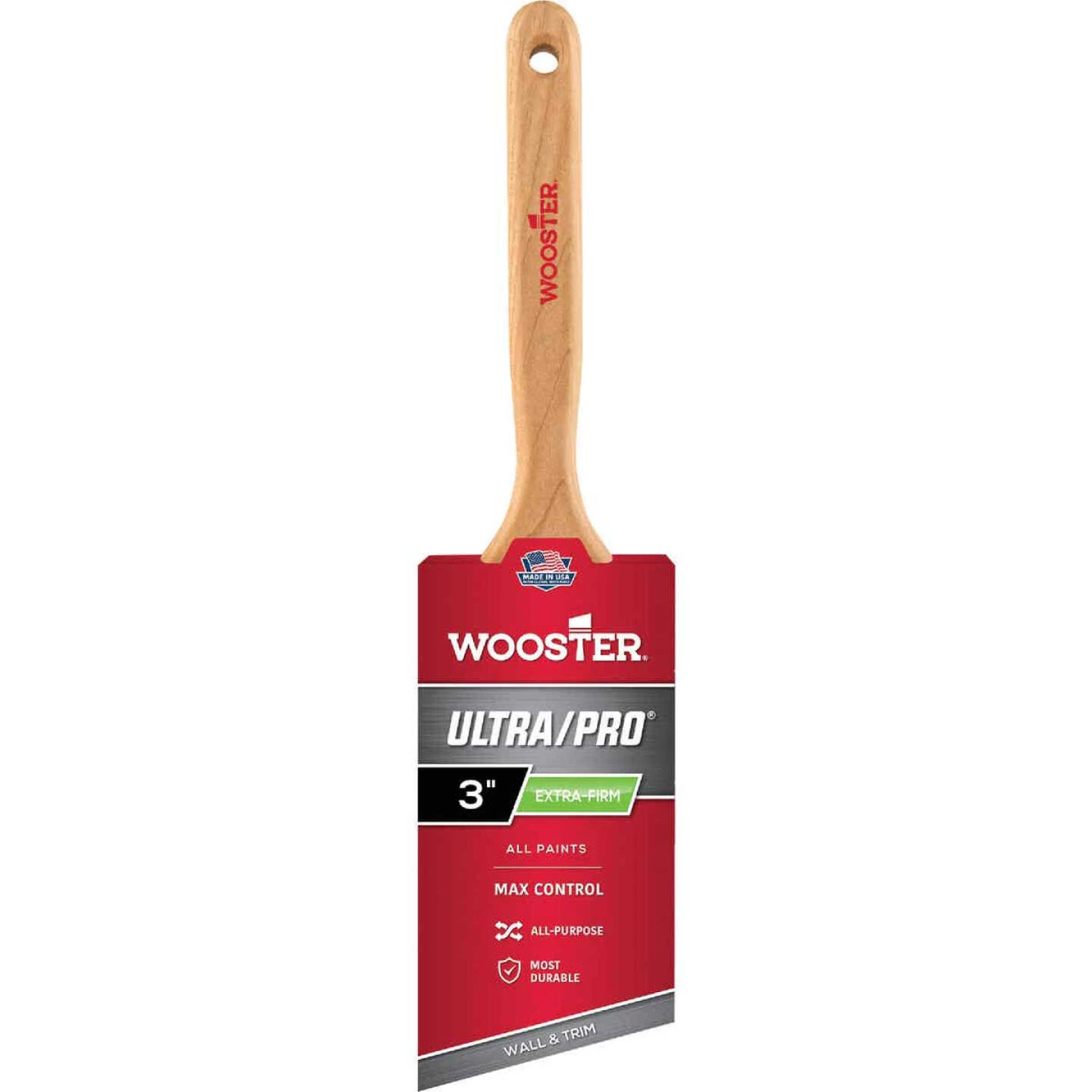 Wooster Ultra/Pro Extra-Firm 3 In. Angle Sash Paint Brush 3 Wooster Ultra/Pro Extra-Firm 3 In. Angle Sash Paint Brush