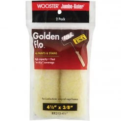 Wooster Golden Flo 4-1/2 In. X 3/8 In. Mini Knit Fabric Roller Cover (2-Pack)