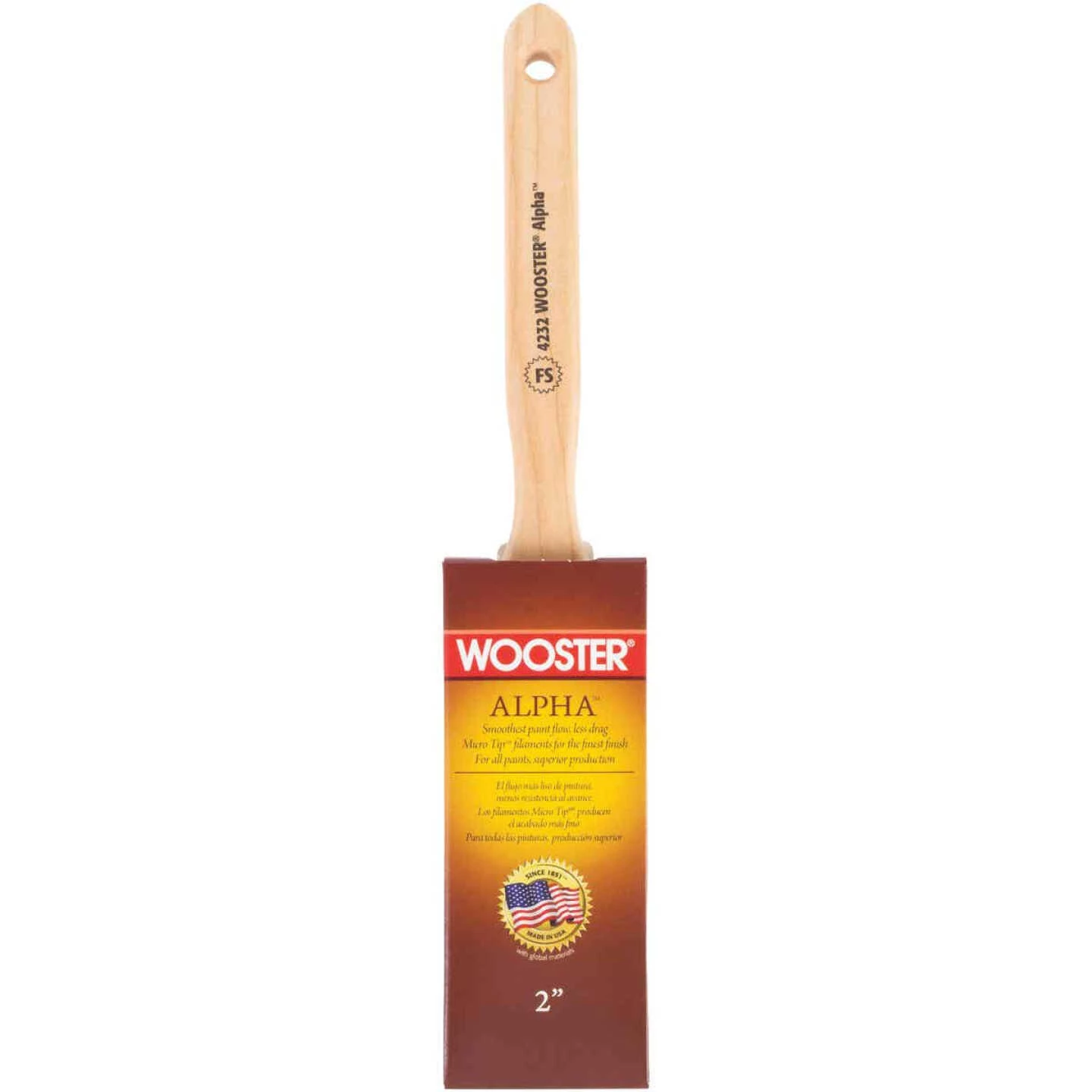 Wooster Alpha 2 In. Flat Paint Brush 3 Wooster Alpha 2 In. Flat Paint Brush