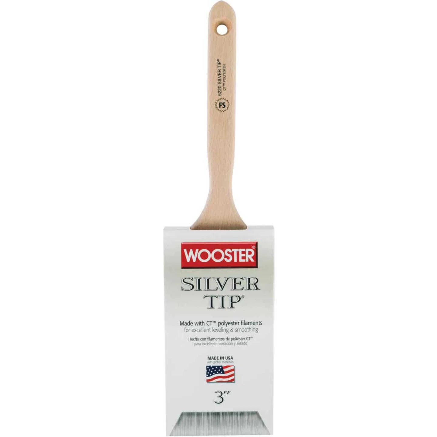 Wooster SILVER TIP 3 In. Chisel Trim Flat Sash Paint Brush 3 Wooster SILVER TIP 3 In. Chisel Trim Flat Sash Paint Brush