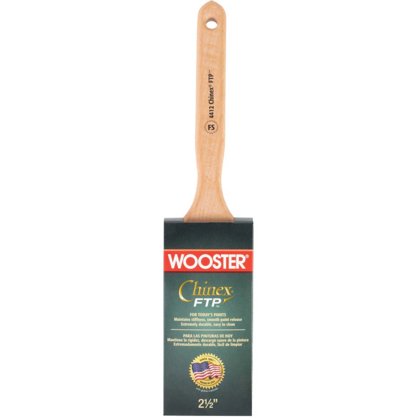 Wooster Chinex FTP 2-1/2 In. Flat Sash Paint Brush 3 Wooster Chinex FTP 2-1/2 In. Flat Sash Paint Brush