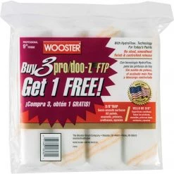 Wooster Pro/Doo-Z FTP 9 In. X 3/8 In. Woven Fabric Roller Cover (4-Pack)